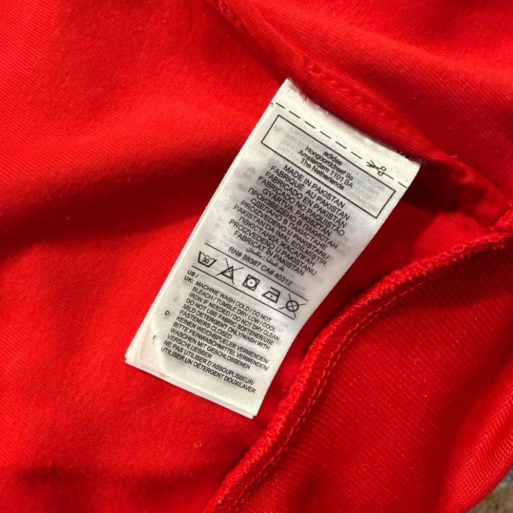Adidas Men's Red Track Jacket - Picture 5 of 6